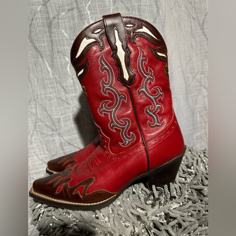 Women's Ariat Wichita Mesa Leather Cowboy Boots Size 6B NWOT - Picture 4 of 11